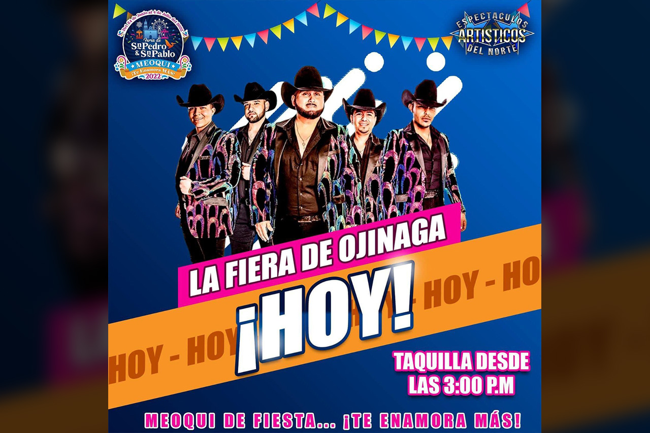 Hoy gran presentación de La Fiera de Ojinaga en la Feria San Pedro y